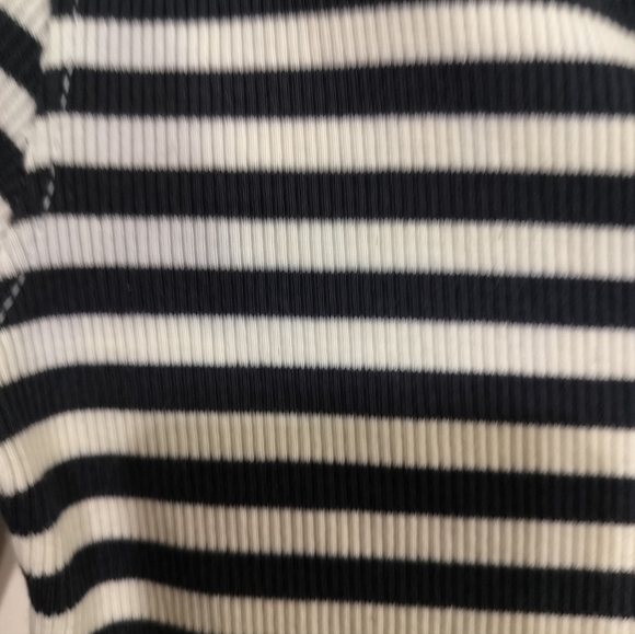 2960)Pretty Little Thing Thick Rib Striped Button Through Long Sleeve Dress 10 - Picture 8 of 11